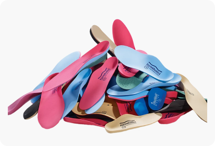 stack of orthopedic insoles