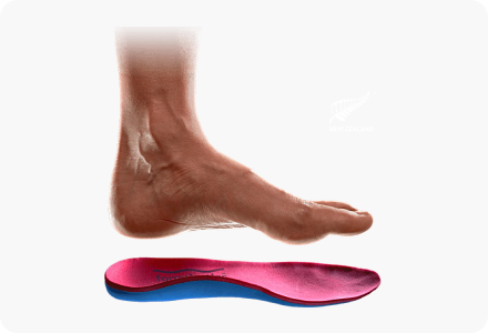 foot on top of orthopethic insole